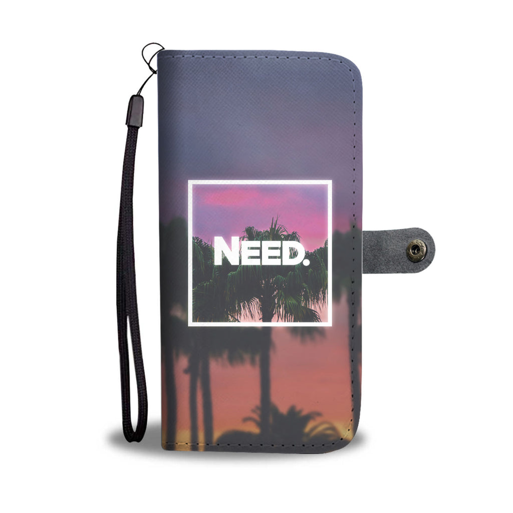 "Need." Wallet Case